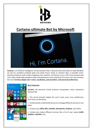cortana ultimate bot by microsoft