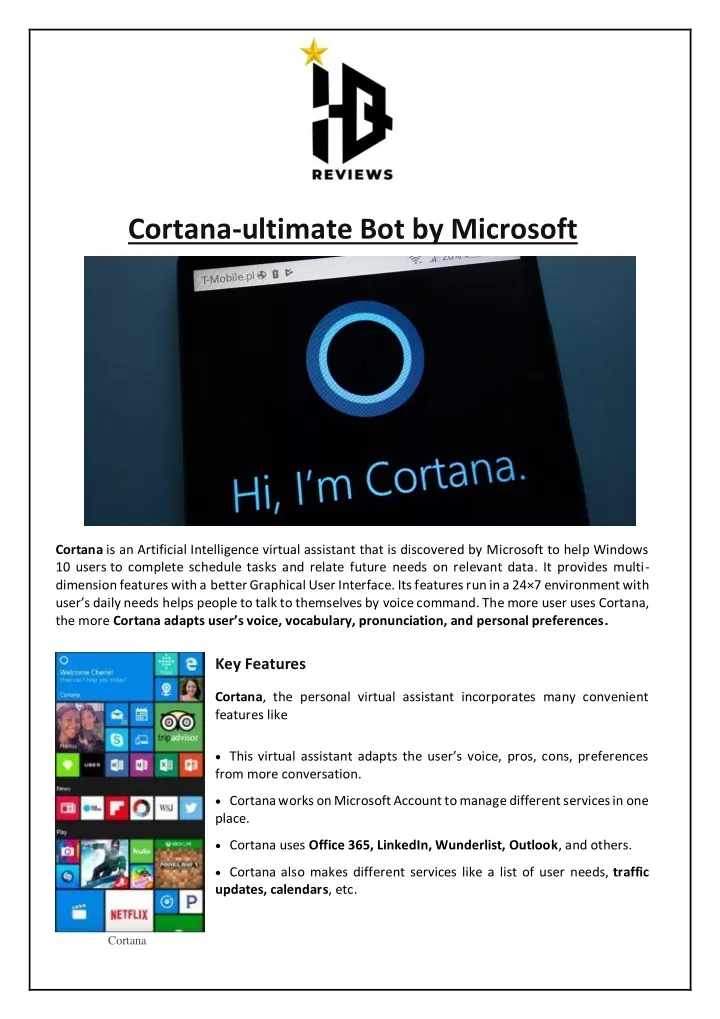 cortana ultimate bot by microsoft