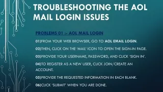 Troubleshooting The AOL Mail Login Issues
