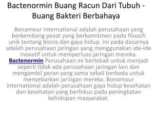 Bactenormin Ulasan - Apakah Ini Benar-benar Berfungsi atau Scam?