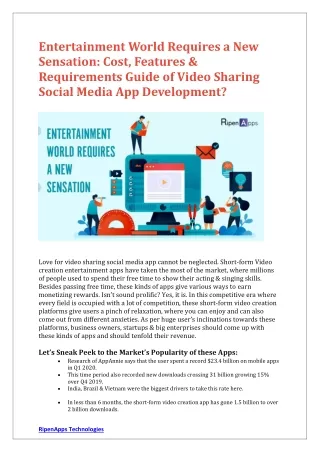 entertainment world requires a new sensation cost