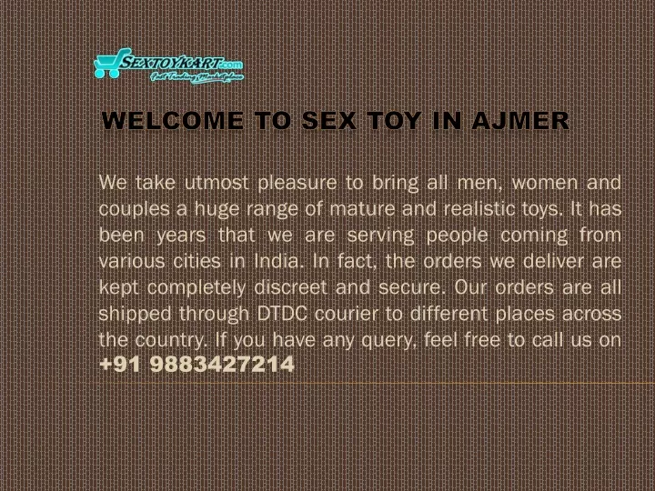 w elcome t o sex toy in ajmer