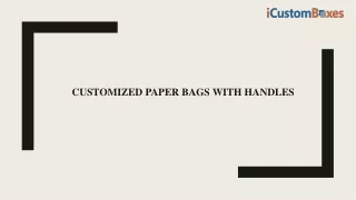 customized paper bags with handles