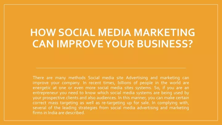 how social media marketing can improve your business