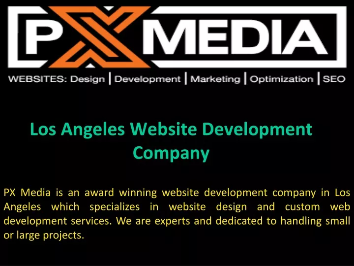 los angeles website development company