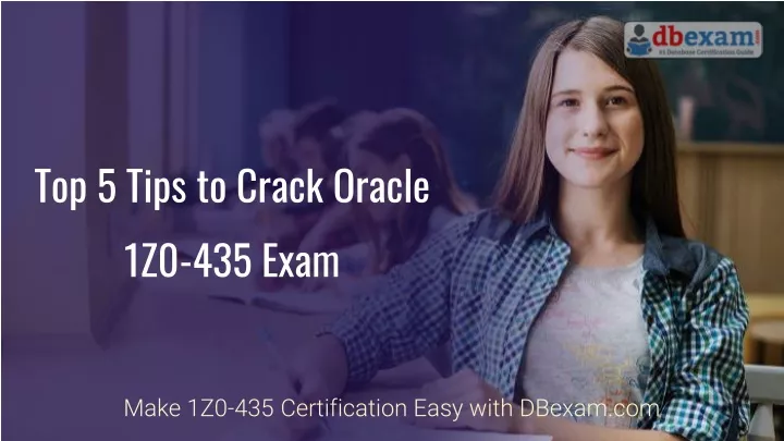 top 5 tips to crack oracle 1z0 435 exam