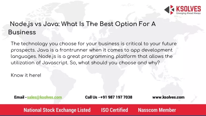 node js vs java what is the best option