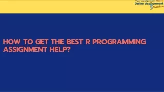how to get the best r programming assignment help