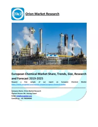 European Chemical Market Trends, Size, Competitive Analysis and Forecast - 2019-2025