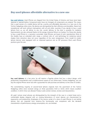 buy used iphones affordable alternative