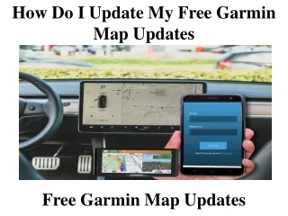 how do i update my free garmin map updates