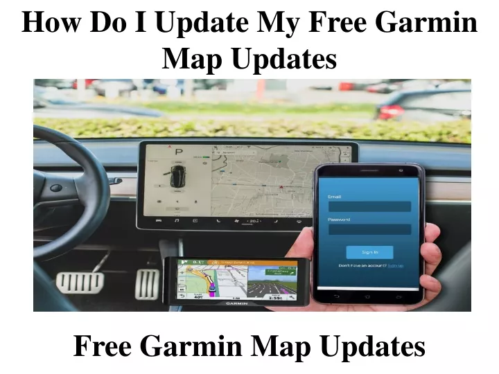 how do i update my free garmin map updates