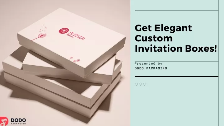 get elegant custom invitation boxes
