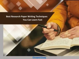 best research paper writing techniques