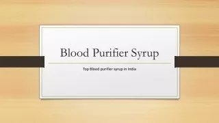 Blood Purifier syrup