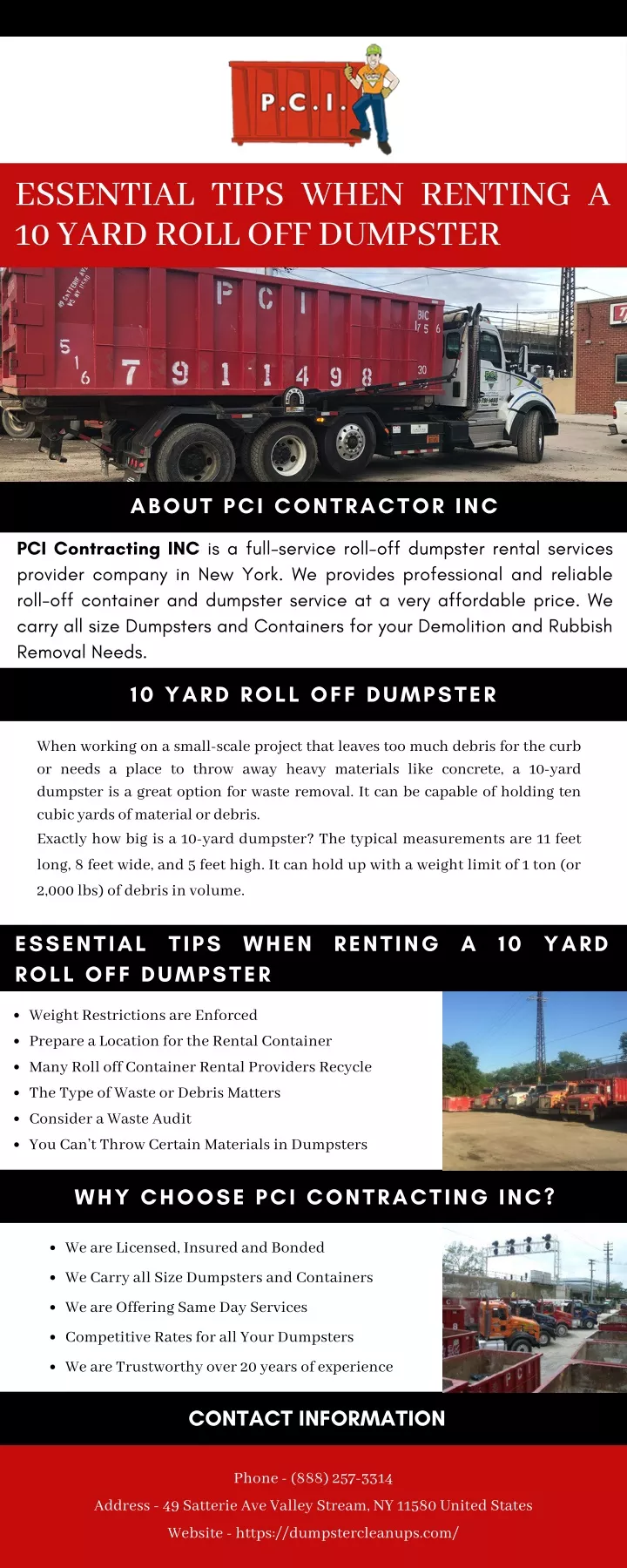 essential tips when renting a 10 yard roll