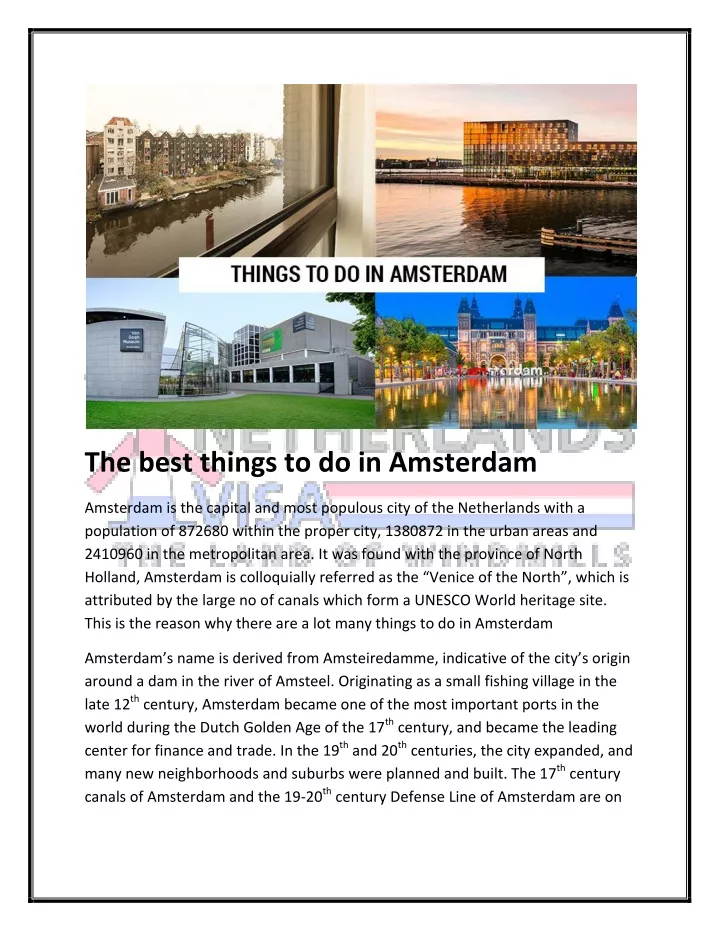 the best things to do in amsterdam