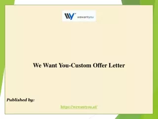 Custom Offer Letter