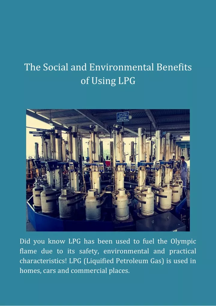 the social and environmental benefits of using lpg