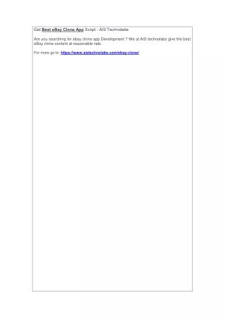 get best ebay clone app script ais technolabs