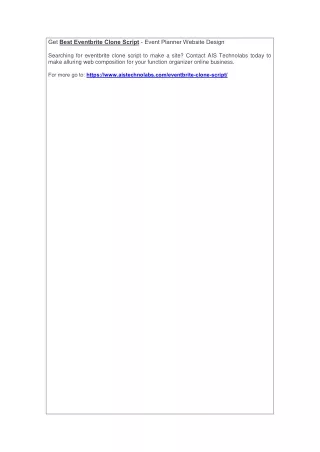 get best eventbrite clone script event planner