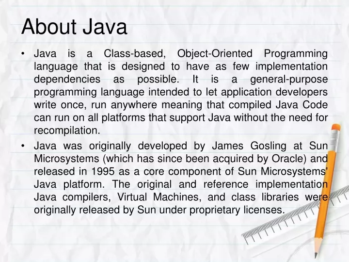 about java