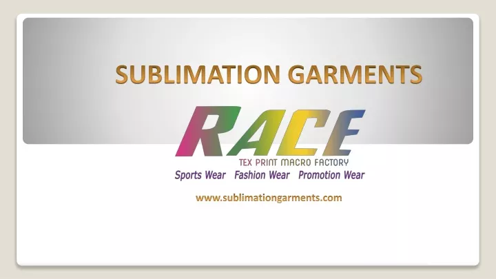 sublimation garments