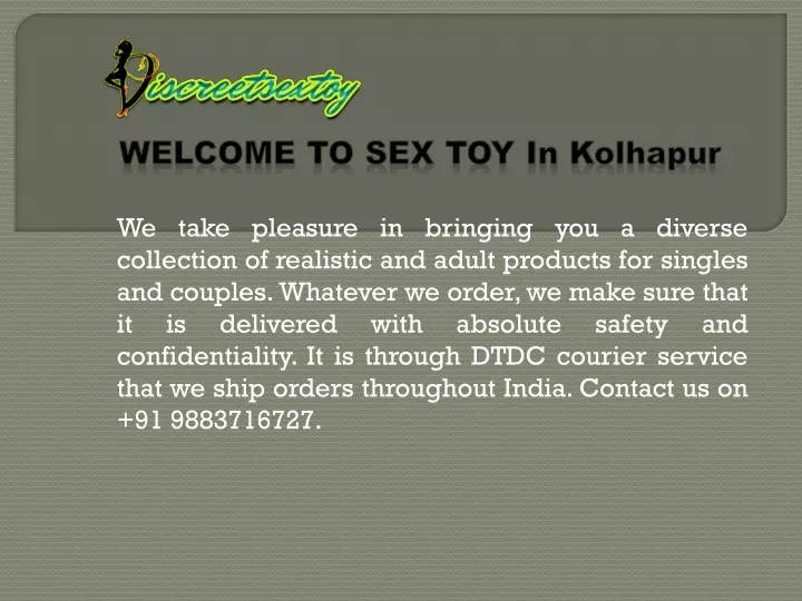 w elcome t o sex toy in kolhapur