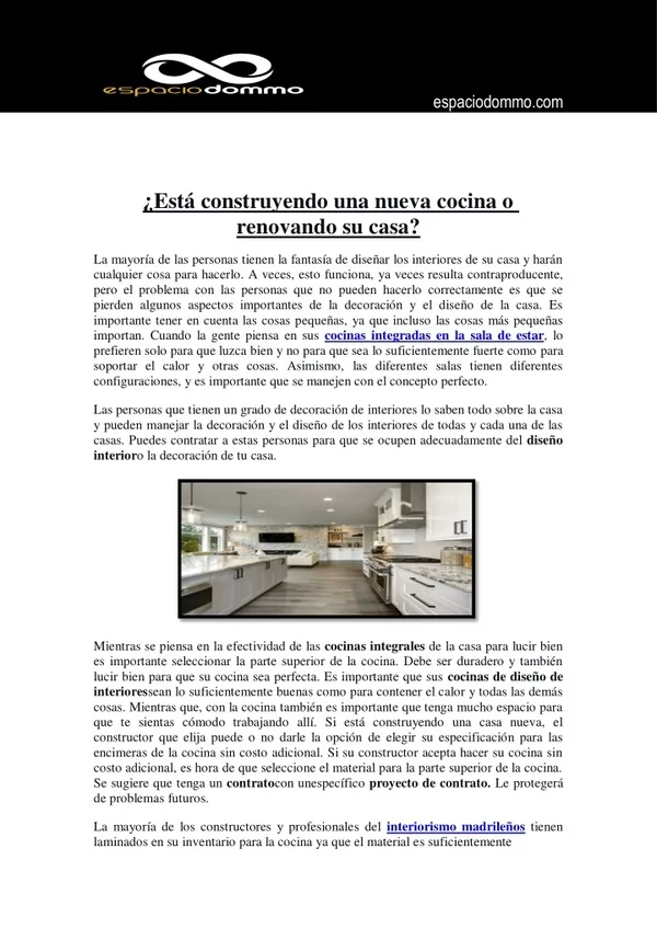 ¿Está construyendo una nueva cocina o renovando su casa?