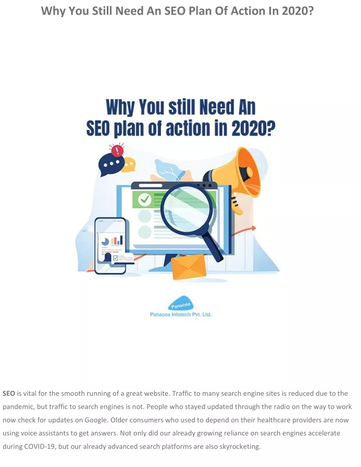 why you still need an seo plan of action in 2020