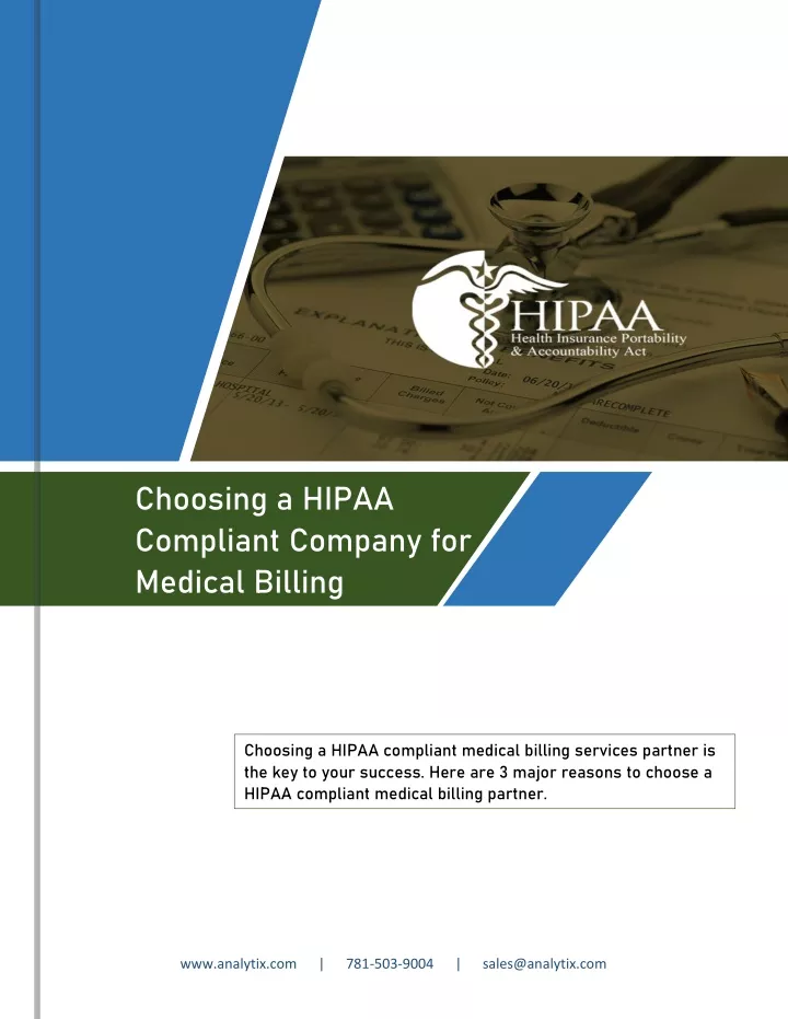 choosing a hipaa compliant company for medical