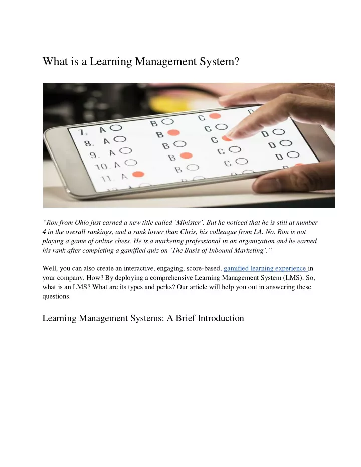 what is a learning management system