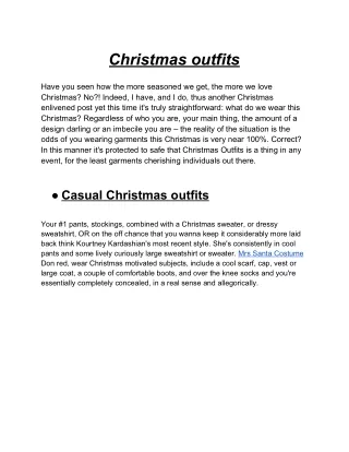 christmas outfits