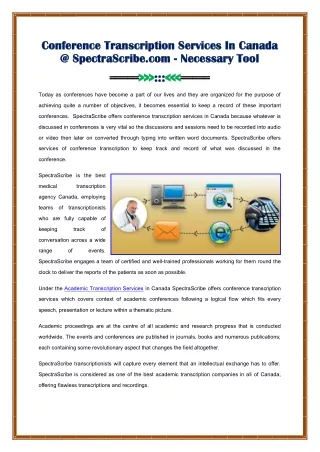 conference transcription services in canada