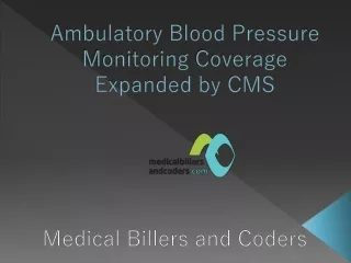ambulatory blood pressure monitoring coverage expanded by cms