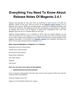 everything you need to know about release notes