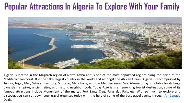 popular attractions in algeria to explore with