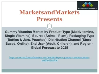 Gummy Vitamins Market - Global Forecast to 2025