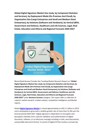 global digital signature market size study