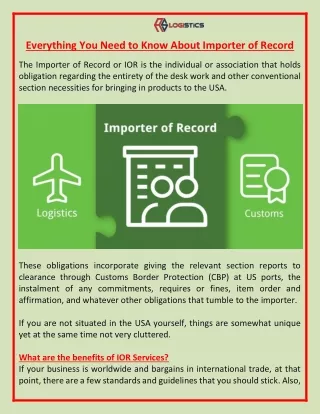 everything you need to know about importer