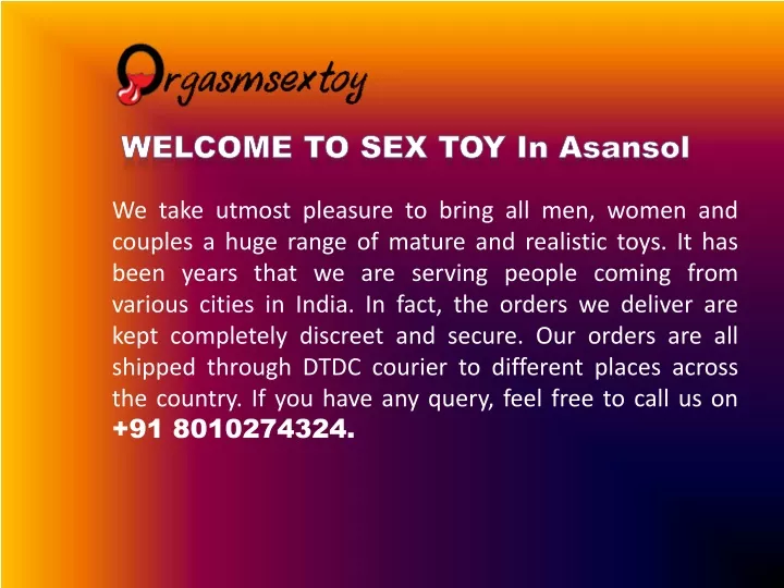 w elcome t o sex toy in asansol