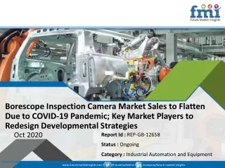 Borescope Inspection Camera Market Sales to Flatten Due to COVID-19 Pandemic; Key Market Players to Redesign Development