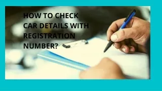 How to check my vehicle before I sell it with the registration number in the UK?
