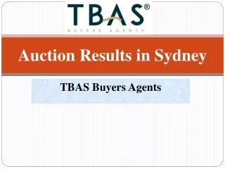 Best Auction Results in Sydney - TBAS Buyers Agents