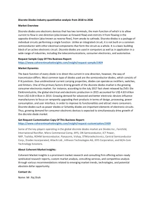 discrete diodes industry quantitative analysis