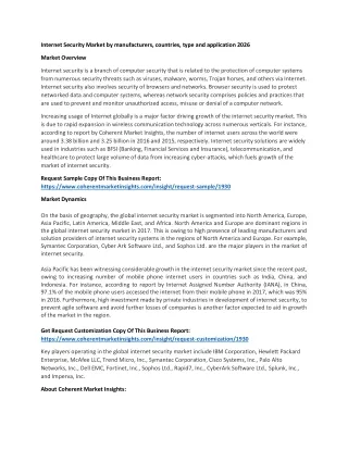 internet security market by manufacturers