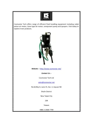 cosmostar tech offers range of efficient fluid