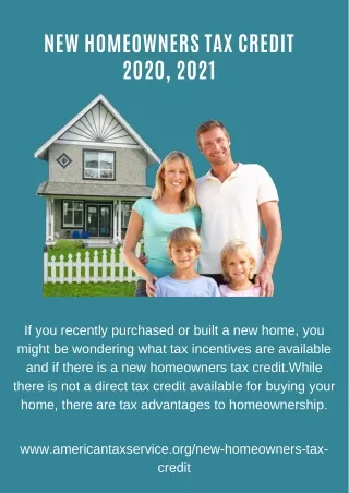 new homeowners tax credit 2020 2021