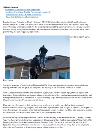 How Often Should Your Roof Be Professionally Inspected?