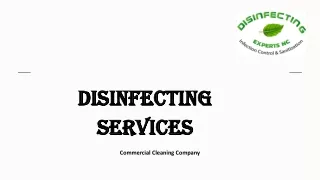 Disnfecting Experts | Commercial Cleaning Company